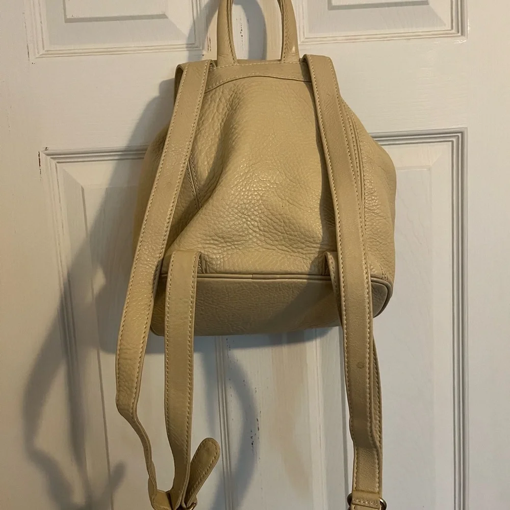 Coach Tan Leather Backpack
